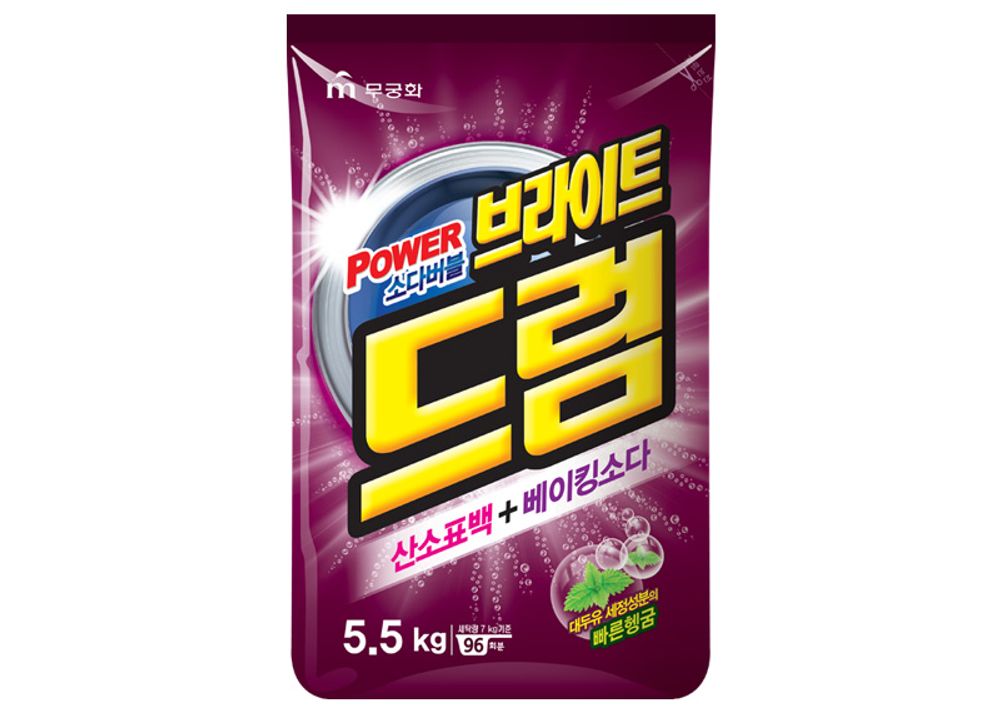 [MUKUNGHWA] Power Soda Bubble BRITE 5.5kg _ Laundry Detergents, Powder Detergents, Front Load Washer